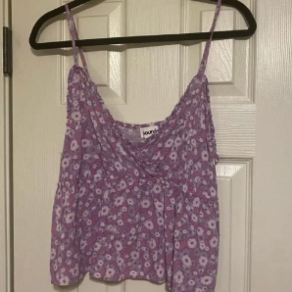 Abound - Purple Floral Top